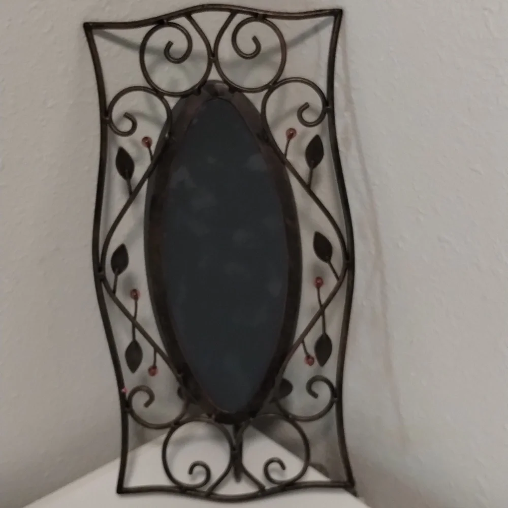 Elegant Black and Silver Wall Mirror